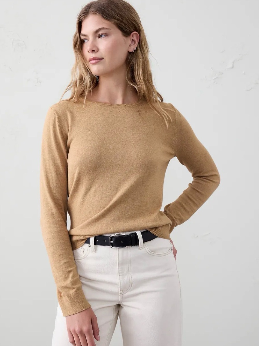 Banana Republic Extra Fine Merino Wool Sweater – Camel Tan XS